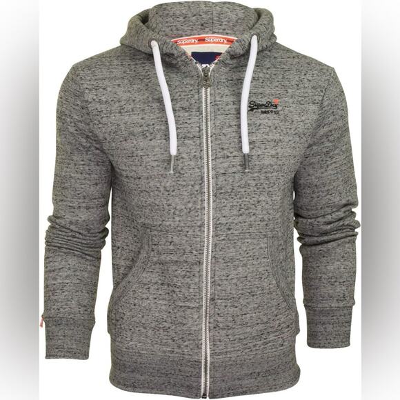 Super Dry Orange Label Zip Up Hoodie Size L - Picture 2 of 9